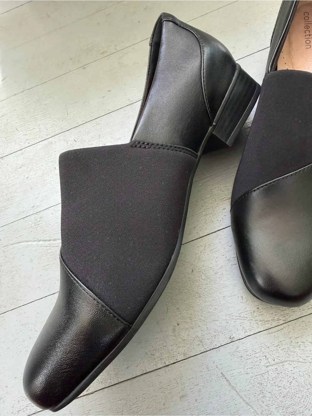 NEW Clarks Juliet Gem Slip-On Black Leather 10